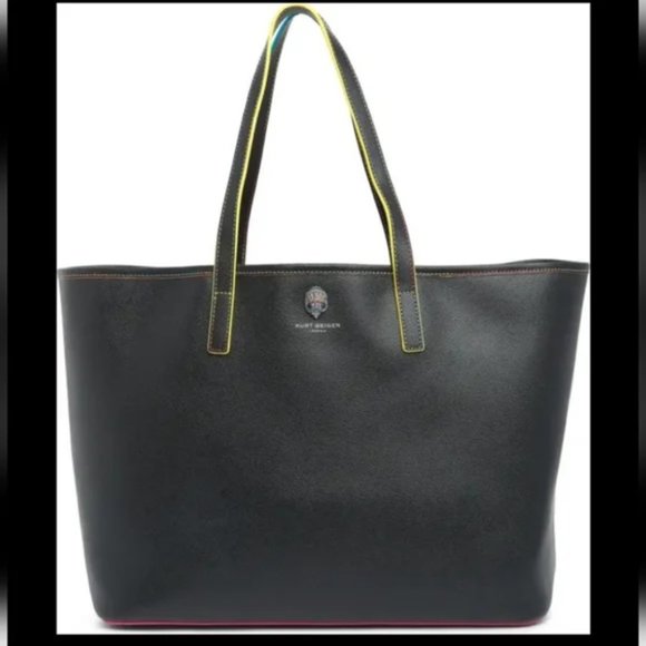 Kurt Geiger Richmond Rainbow Trim Shopper, Large Tote Bag - Picture 1 of 12